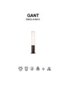 GANT * BOLARDO 65CM IP65 18W 3000K CORTEN